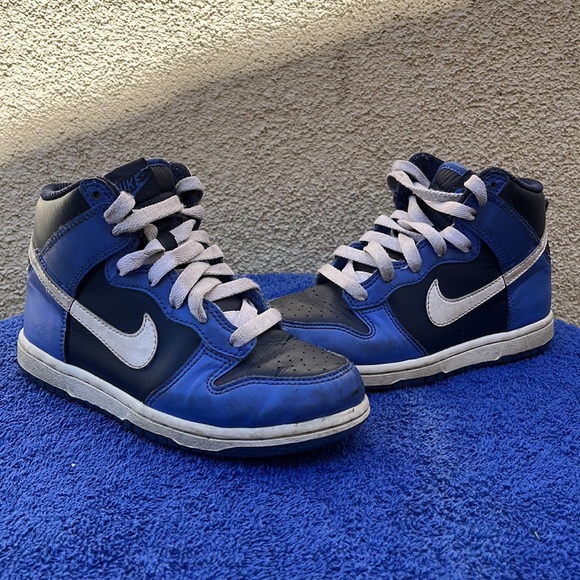 Blue White Hightop Nike Dunks 13C - Picture 5 of 5